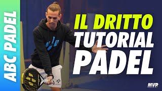 Il DRITTO PIATTO e in BACK nel PADEL 🎾 Tutorial ITALIANO Con MAESTRO NAZIONALE Simone Salernitano [upl. by Dellora]