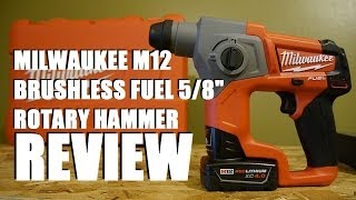 Milwaukee M12 Fuel 58quot Rotary Hammer Review [upl. by Lipski]