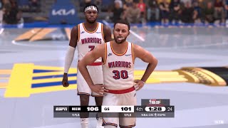 NBA 2K25 Emirates NBA Cup 🏆 Mode  WARRIORS vs GRIZZLIES FULL GAME HIGHLIGHTS [upl. by Aymahs]