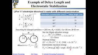 Ceramic Processing L510 Debye length examples [upl. by Vedetta]