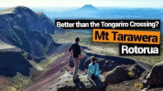 🌋 Hiking on Mt Tarawera Volcano in Rotorua – New Zealands Biggest Gap Year [upl. by Vihs239]