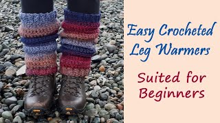 CROCHET How to Crochet Leg Warmers for Beginners [upl. by Nohsid766]