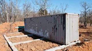 shipping container home foundations and footings  shipping container home foundations and footings [upl. by Ahsoym]