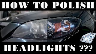 FULL Tutorial How to Polish Car Headlights Professionally For Beginners and Professionals [upl. by Relda]