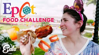 Ultimate Epcot Food Challenge Trying All Of The Iconic Eats [upl. by Alletneuq]