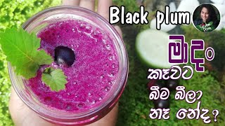 How to make Black plum drink මා දං  Java plum  Jamun  Ceylon drink [upl. by Will]