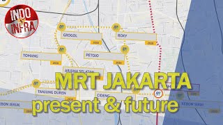 ANIMATION of the MRT Jakarta lines and future plans update 2023 🇮🇩 [upl. by Salahi780]