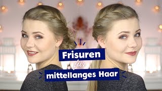 Frisuren für mittellange Haare I DominoKati [upl. by Segal]