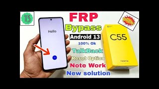 Realme C55 FRP Bypass Android 13 Update  Realme RMX3710 Google Account Bypass Without Pc [upl. by Aivlis]