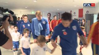 England 10 Spain Exclusive Wembley Tunnelcam Footage 121111 [upl. by Nnaecyoj]