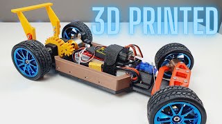 3D Printed RC Car Using Brushless Motor [upl. by Llenrad]