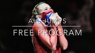 Mariah Bell US Nationals 2022  all jumps fs [upl. by Terej]