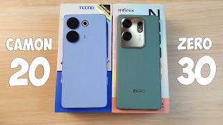 TECNO CAMON 20 PRO VS INFINIX ZERO 30  ЧТО ВЫБРАТЬ ПОЛНОЕ СРАВНЕНИЕ [upl. by Nwahsan603]