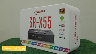 STARSAT SRX55 4K UHD Android OS 712 Satellite Receiver l UnboxingReview l English [upl. by Merta]