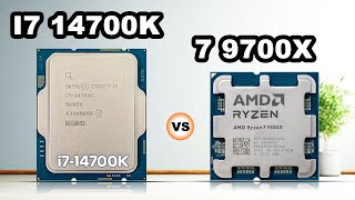 Intel Core i7 14700K vs AMD Ryzen 7 9700X Which is Best [upl. by Eivlys]