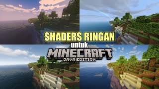 TOP SHADERS UNTUK MINECRAFT JAVA 120 RINGAN [upl. by Aydiv]