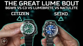 BGW9 vs C3 vs Lumibrite vs Natulite  Lume Bout [upl. by Octavie]