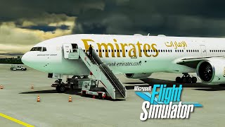 Male MLE → Dubai DXB  Emirates Boeing 777300 ER  Microsoft Flight Simulator [upl. by Izmar]