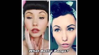 WHAT BETTIE BANGS How To Roll Your Bettie Bangs [upl. by Brookes]