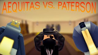 AEQUITAS vs PATERSON NAVY Roblox Wild West [upl. by Eissehc]