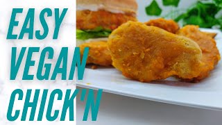 Easy Vegan Chicken Viral Seitan Recipe shorts [upl. by Dannica657]