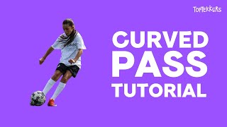 Curved Pass Tutorial on TopTekkers ⚽️📱 [upl. by Eisteb853]