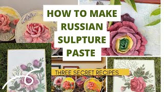 How To Make Russian Sculpture Paste My method [upl. by Sophy]