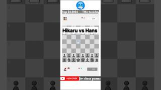 GMHikaru vs hans title tuesday shorts chess [upl. by Alleunamme639]