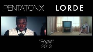 Royals  Pentatonix amp Lorde side by side [upl. by Rosie257]