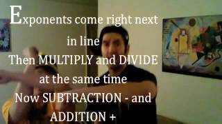 the order of operations song rap to the tune of umbrella [upl. by Ahseit]