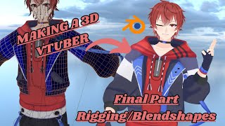 Making A 3D Vtuber Avatar for TimTea Final Part UV RiggingBlendshapes『Blender』 [upl. by Gerri412]