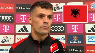 Granit Xhaka nach dem 30 gegen Bayern München 😂 [upl. by Don180]