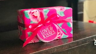 LUSH LOVE amp KISSES GIFT UNBOXING LUSH HAUL Valentines Day 2017 [upl. by Neala]