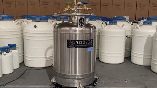 30L liquid nitrogen supply tank selfpressurized liquid nitrogen tank [upl. by Nnek212]