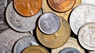 Macro Photography  Coins and Amethyst Crystals [upl. by Lorie701]