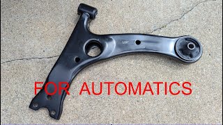 HowToFix  Lower Control Arm w AUTOMATIC Transmission  Pontiac Vibe Toyota Matrix amp Corolla [upl. by Aihsatan]