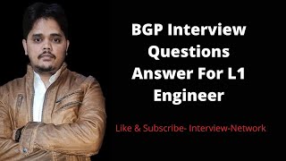 BGP Interview Questions Answer for L1  Fresher bgp routing youtube networking network [upl. by Wylie951]