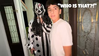 SCARY CLOWN PRANK ON THE KIDS [upl. by Ahseiuqal3]