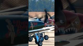 😎😎😎😎2 P40s P51B P63 ALL READY TO RUMBLE aviation plane airplane airshow p40 p51 p63 [upl. by Bradley]