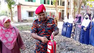 Fire Fighting Training provided by Bangladesh Fire Service in Bhadeswar Degree College [upl. by Leid]