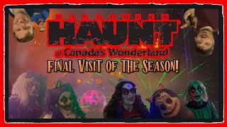 Final Halloween Haunt  Canada’s Wonderland Visit of 2023 👻🎢 [upl. by Atteuqahc]