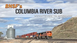 BNSFs Columbia River Sub Wentachee to Spokane Washington [upl. by Lleval]