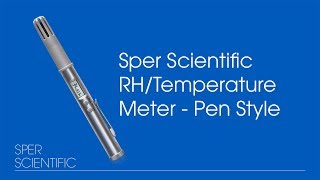 Sper Scientific RH  Temperature Meter  Pen Style [upl. by Lletnwahs]