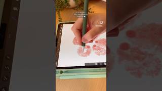 Testing my watercolor brushes 🌸✨digitalwatercolor digitaldraw procreatebrushes drawingshorts [upl. by Anomer]