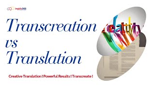 Transcreation vs Translation [upl. by Snebur]