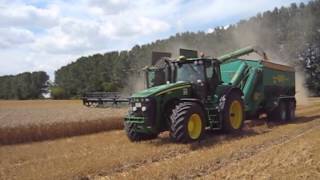 John Deere 9880i STS amp JD 8530 mit Hawe Überladewagen [upl. by Erdnaek]