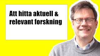 Hur hittar man svenska avhandlingar  Skriva examensarbete amp uppsats [upl. by Hatfield]