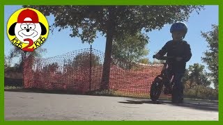 VROOM A Balance Bike Adventure ft Strider Redline Glide Bike [upl. by Htomit]