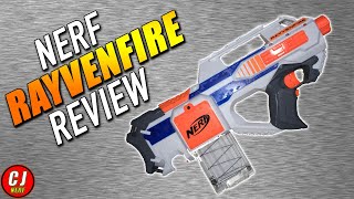 Nerf Rayvenfire Review  2017 Unboxing Review amp Range Test [upl. by Kenay]