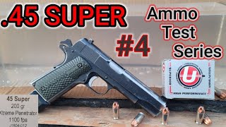 45 SUPER Ammo Testing Series 4 Underwood 200gr Xtreme Penetrator  5quot 1911 AccuracyGel [upl. by Wiles144]